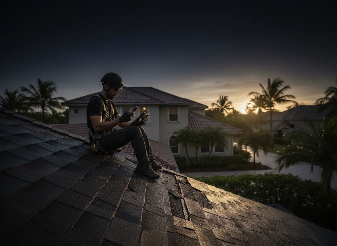 Professional roofing inspection and documentation